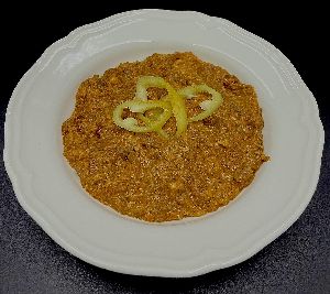 Velős pacalpörkölt (Tripe stew with brains)